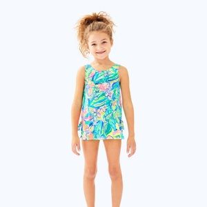 Lilly Pulitzer UPF 50+ Girls Little Swim Dress SZ4